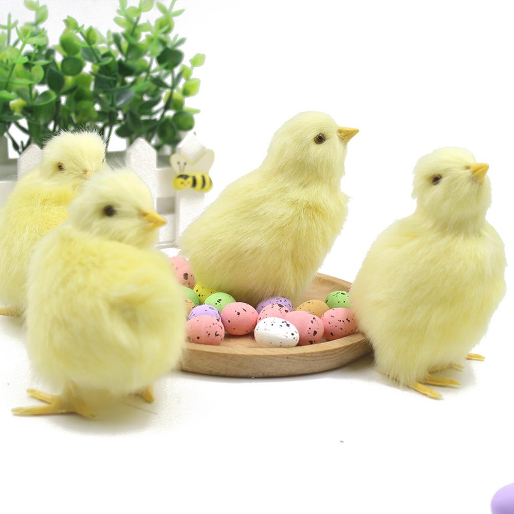 Búp Bê Đồ Chơi Hình Gà Con Bằng Lông Giả Nhận Biết Nhận Biết Sớm Dành Cho Trẻ Em