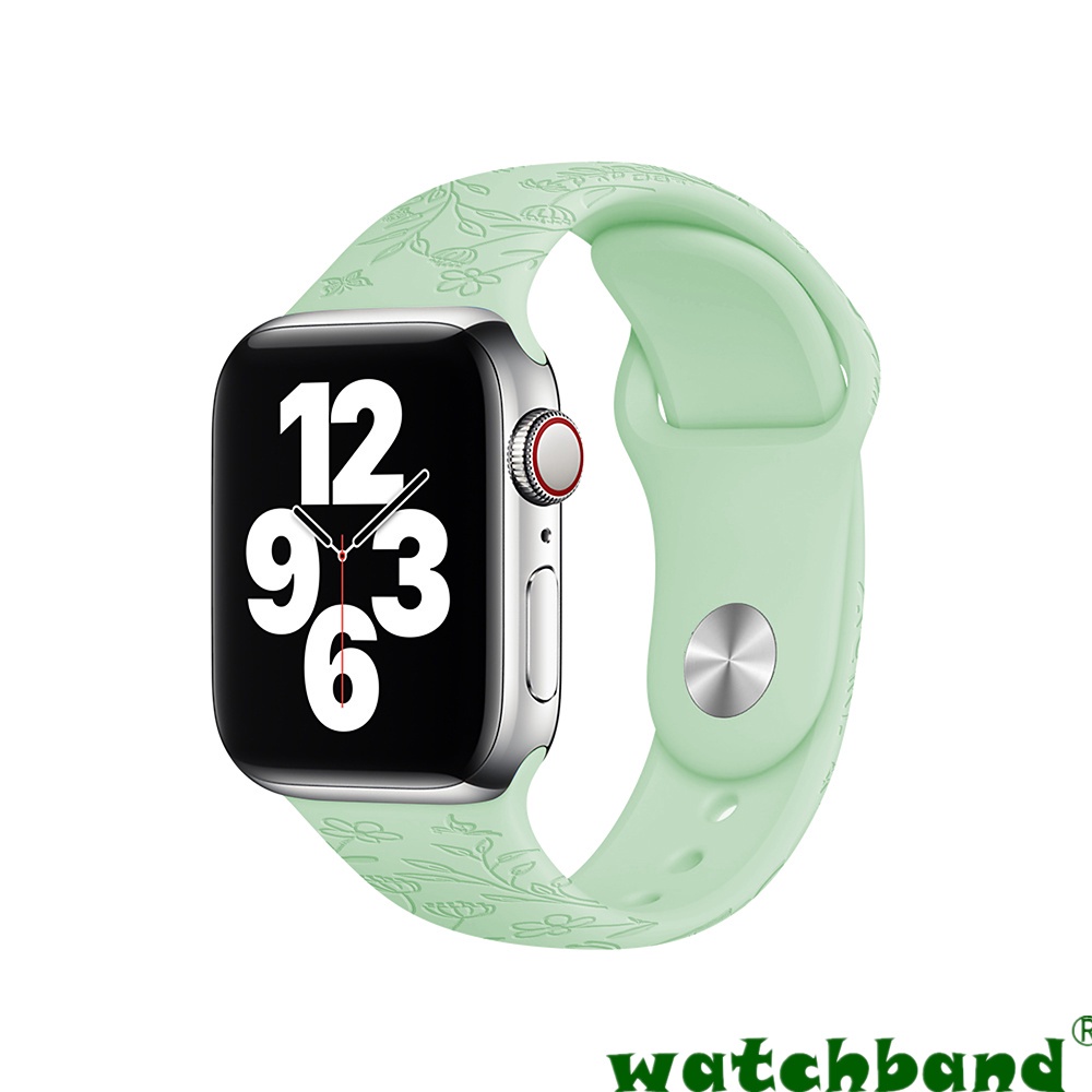 [Spot Cod] Ốp Bảo Vệ Mẫu Mới Năm 2022 Cho Apple iwatch765432Se Dây Đeo Đồng Hồ Bằng Silicon Họa Tiết Hoa Và Bướm Dập Nổi Kích Thước 38mm 40mm 41mm 42m Cho Apple watch