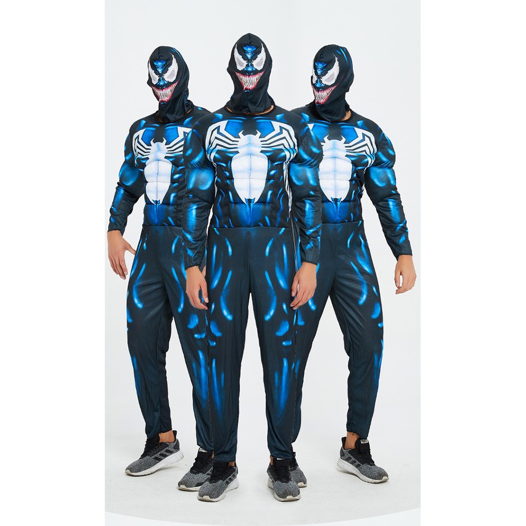 Trang Phục Hoá Trang Người Nhện Spider Man, Bộ Đồ Halloween Các Nhân Vật Siêu Anh Hùng  Avengers Cho Người Lớn