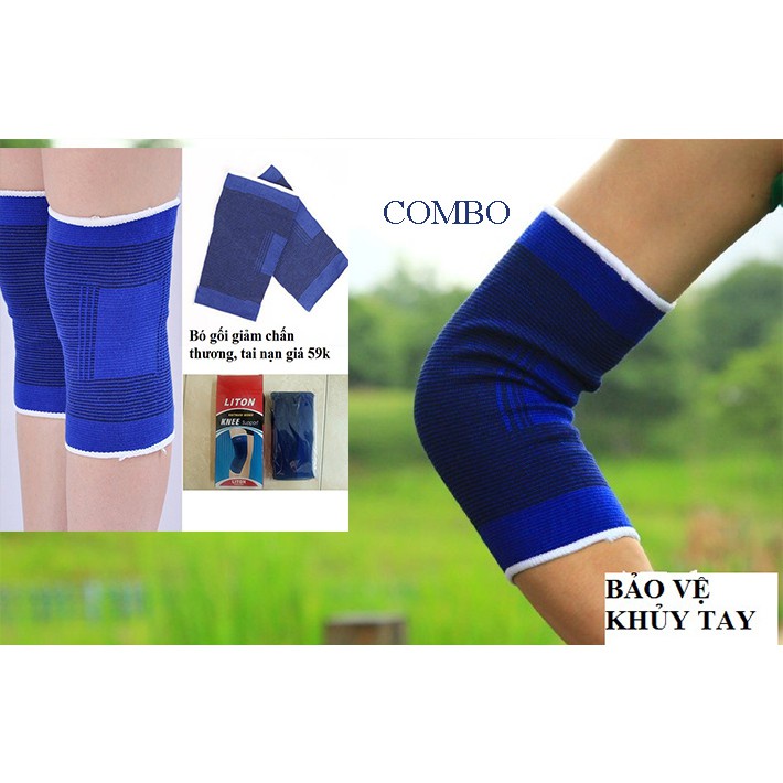 Bộ 2 chiếc bảo vệ khủy tay và 2 chiếc bảo vệ đầu gối