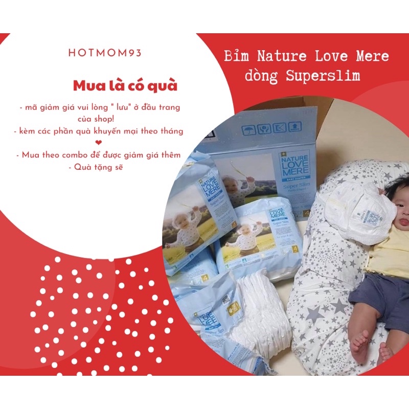 ( MUA LÀ CÓ QUÀ) BỈM  NATURE LOVE MERE DÒNG SUPERSLIM  NỘI ĐỊA HÀN QUỐC  SIÊU MỎNG MỀM  S36/M24/L22/XL20/XXL18