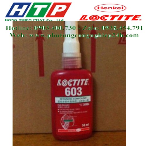 Thông tin kỹ thuật keo loctite 603-50ml