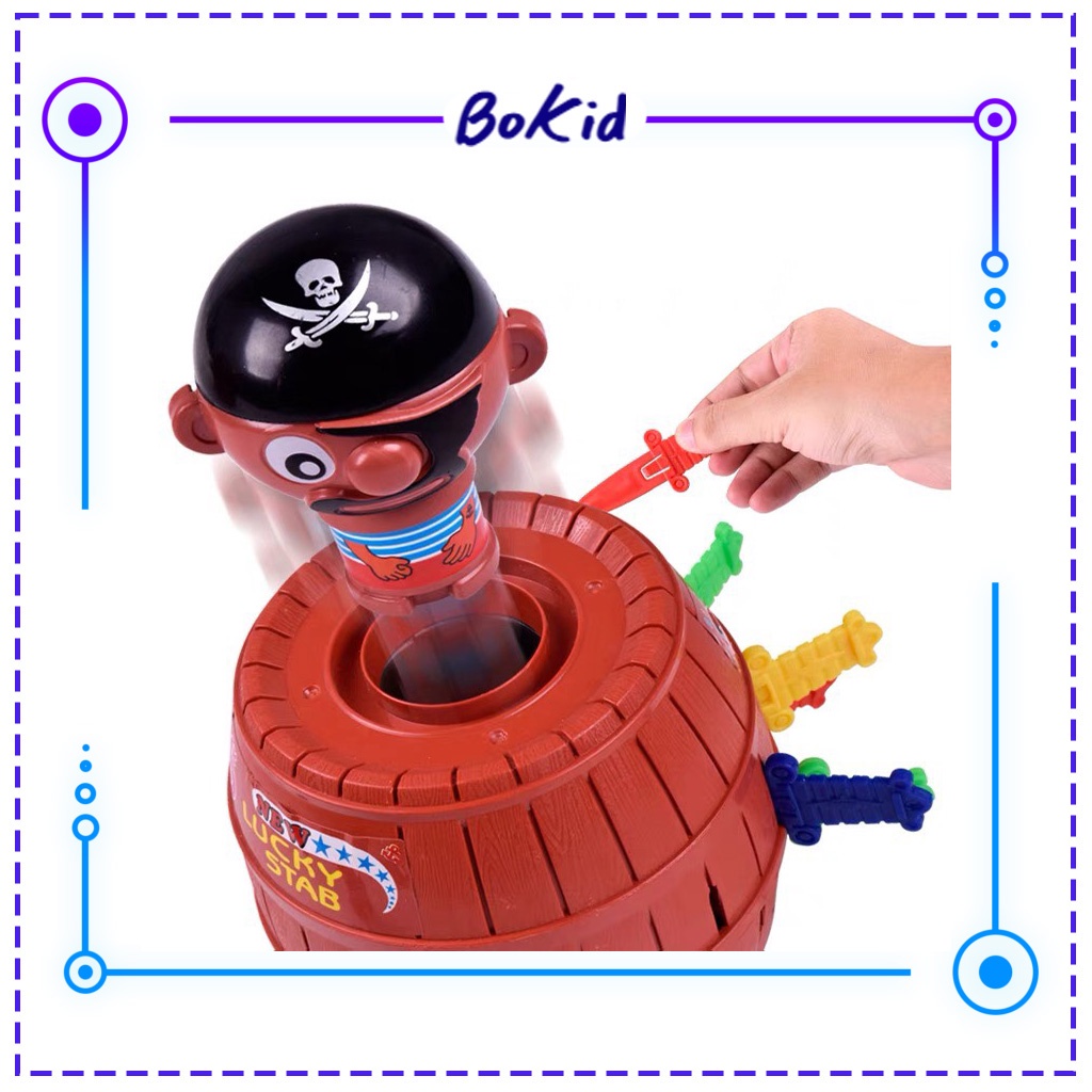 Đồ chơi trí tuệ - Đồ chơi đâm thùng bia hải tặc cho bé siêu hấp dẫn