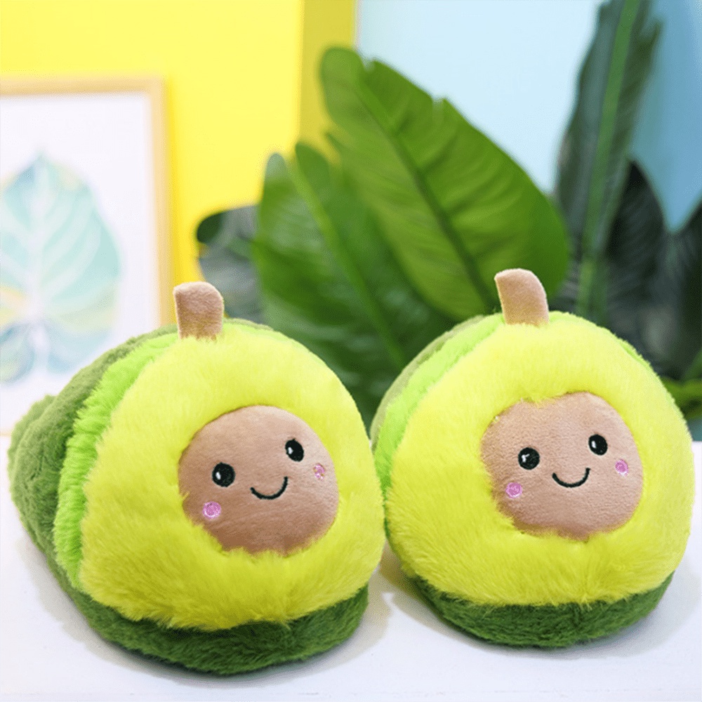 Dép bông đi trong nhà hình bơ siêu mịn MK007