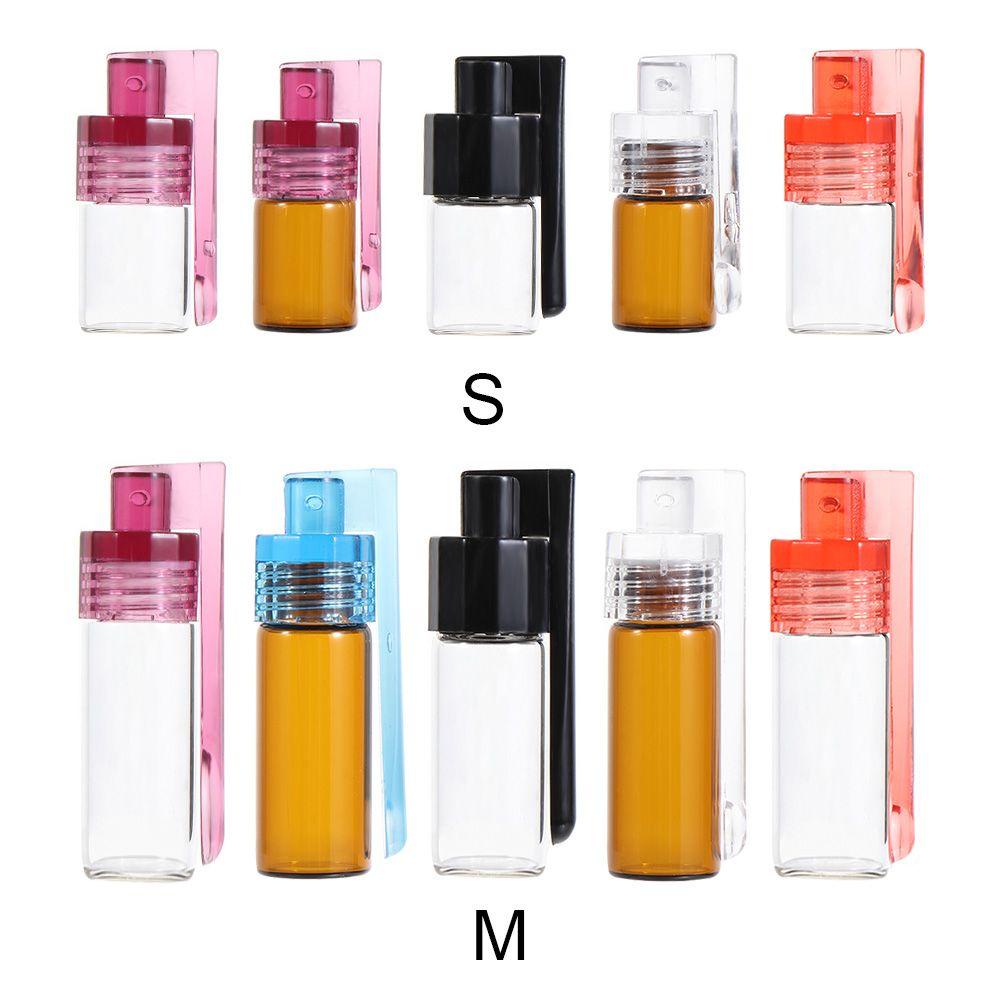 Hộp Đựng Thuốc Mini Bằng Thủy Tinh Có Nắp Lật Và Muỗng