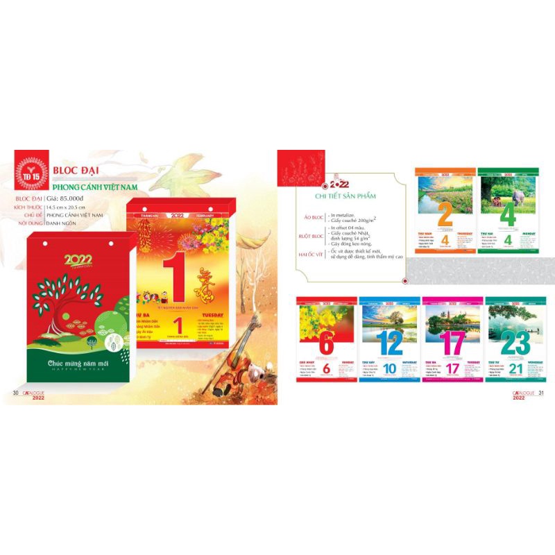 Lịch Bloc Đại Tết 2022