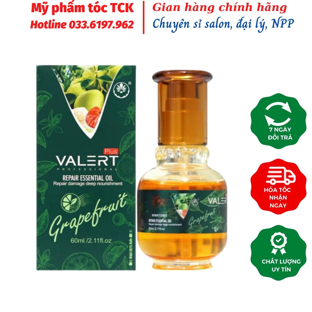 Tinh dầu bưởi dưỡng tóc valert grapefruit 60ml