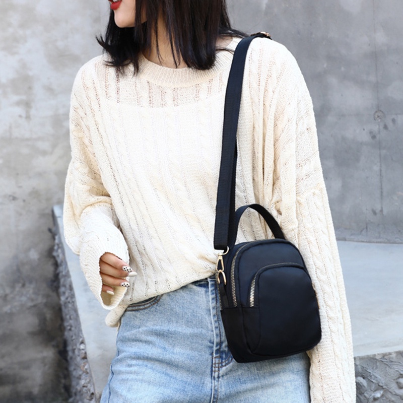 Ielgy Túi Đeo Chéo Vai Bằng nylon Trọng Lượng Nhẹ Thiết Kế Giắc Cắm Tai Nghe Cho Nữ