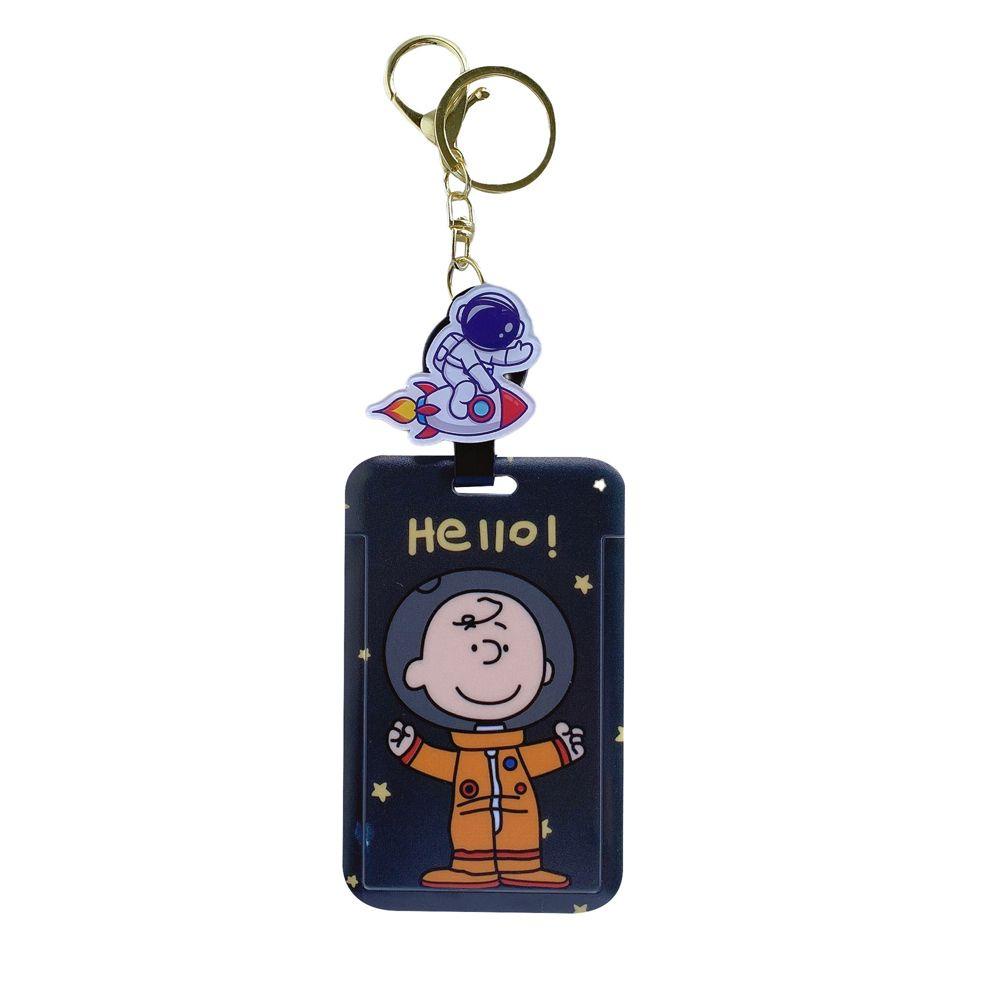 Ví Đựng Thẻ ID / Xe Buýt Họa Tiết Hoạt Hình Mèo Kitty Kèm Móc Khóa Tiện Dụng