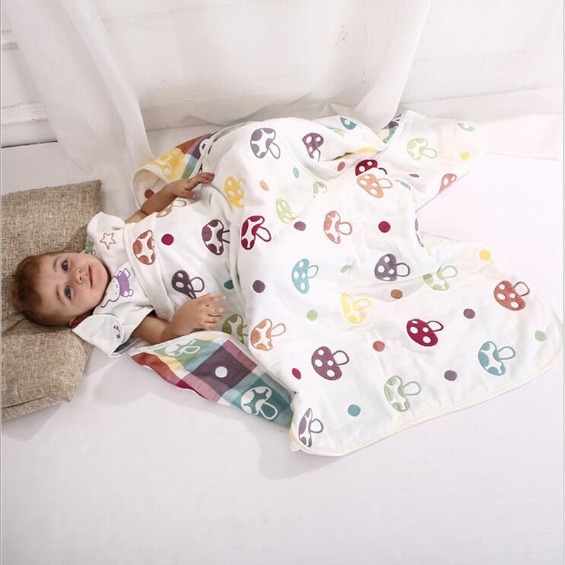 KHĂN XÔ 6 LỚP 100% COTTON MỀM MỊN - NẤM LỚN