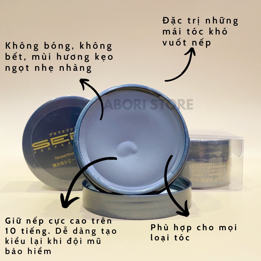 Sáp vuốt tóc Seba [Chính Hãng] giữ nếp cứng, dành cho mọi chất tóc, dễ dàng tạo kiểu lại sau khi đội mũ bảo hiểm