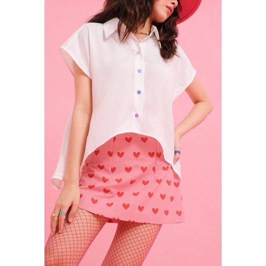 Double Moonshot - Áo sơmi trắng mullet