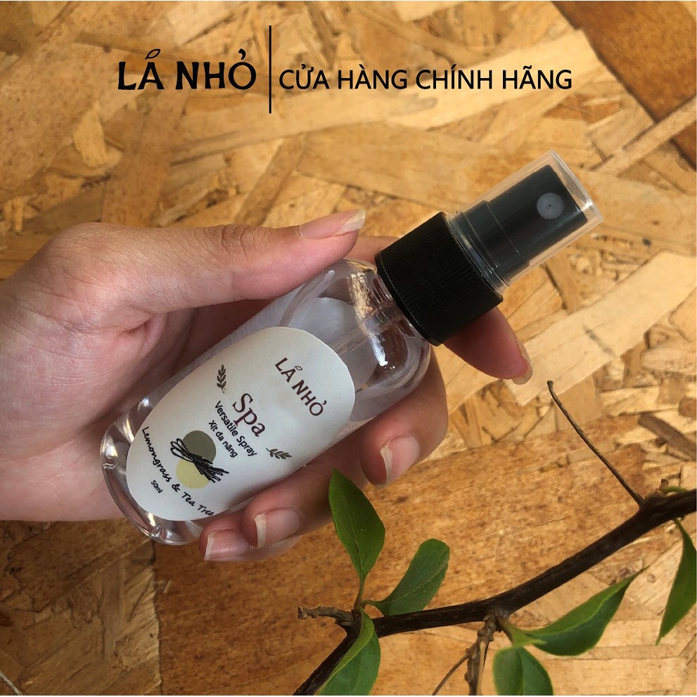 Xịt khử mùi làm sạch đa năng Lá Nhỏ - Spa (Sả Chanh + Tràm Trà)  - 50 &100ml