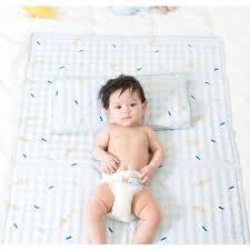 Đệm ngủ làm mát cho bé Lolbaby Hàn Quốc Polar Bear Blue/Sleepy Star (0.8m x 1.2 m) hàng chính hãng