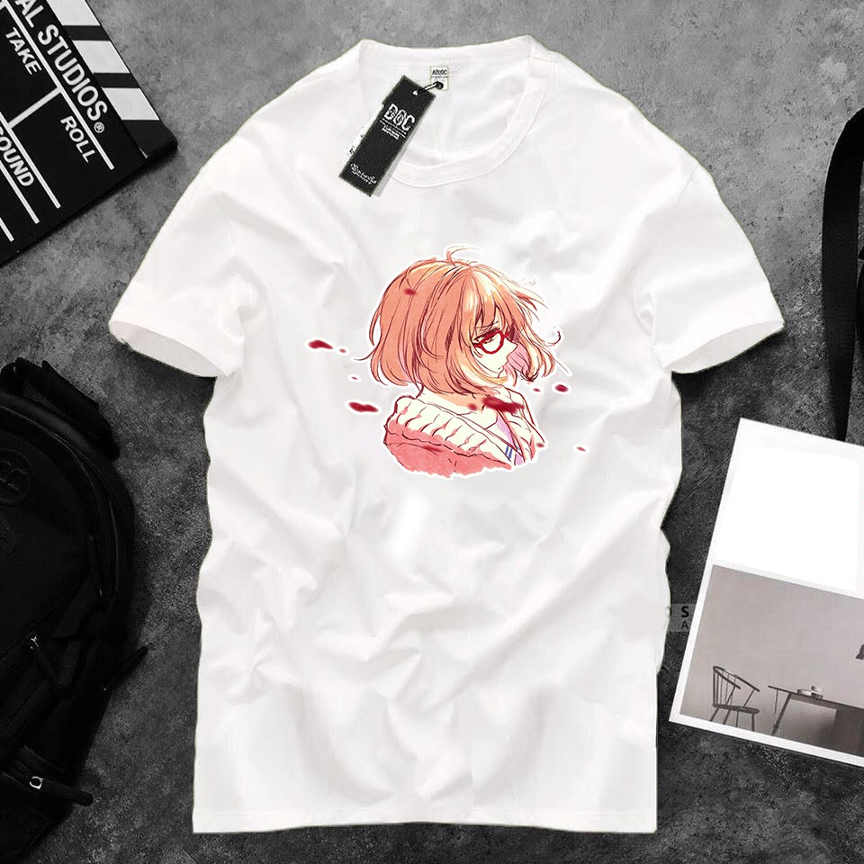 Áo thun Cotton Unisex - Nhân vật Mirai - Chibi - Mirai buồn