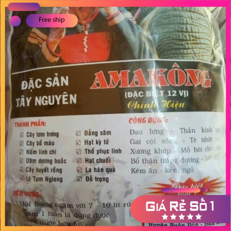 Amakong 12 vị Đặc Biệt chính gốc Tây Nguyên-Đồ Ngâm Rượu