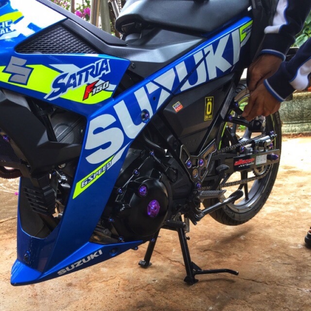 Bộ mâm lửa titan cho satria raider fi