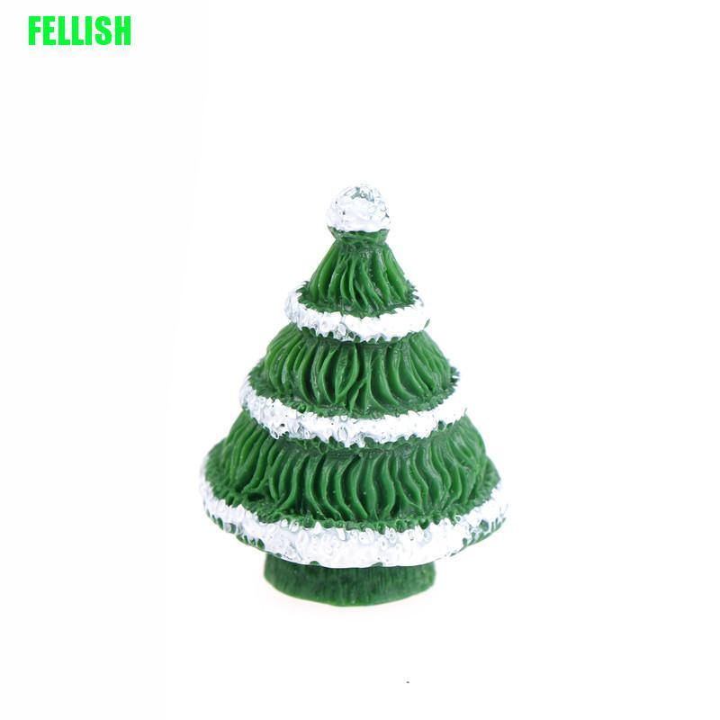 Set 2 mô hình cây thông noel mini trang trí sân vườn