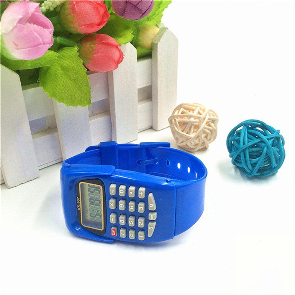 PEWANY Đồng Hồ Điện Tử Màn Hình LCD Dây Silicone Cho Bé