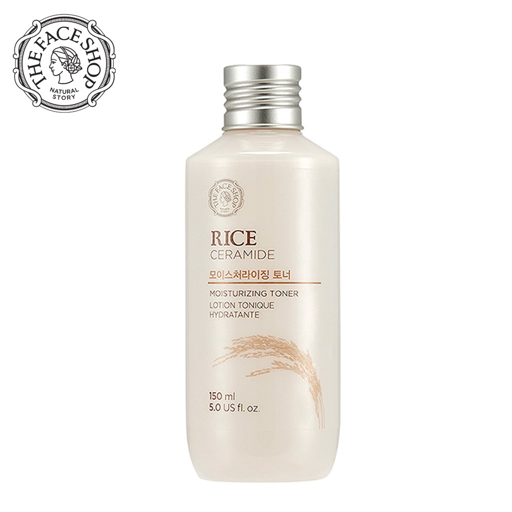 NƯỚC HOA HỒNG GẠO LÀM SÁNG DA RICE CERAMIDE MOISTURIZING TONER THE FACE SHOP 150ML