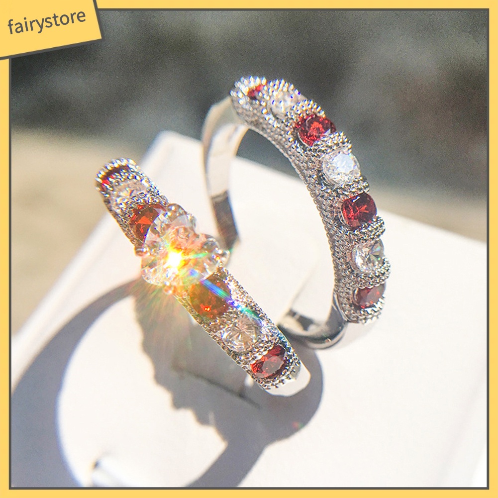 Set 2 Nhẫn Đính Đá Thời Trang Dành Cho Nữ