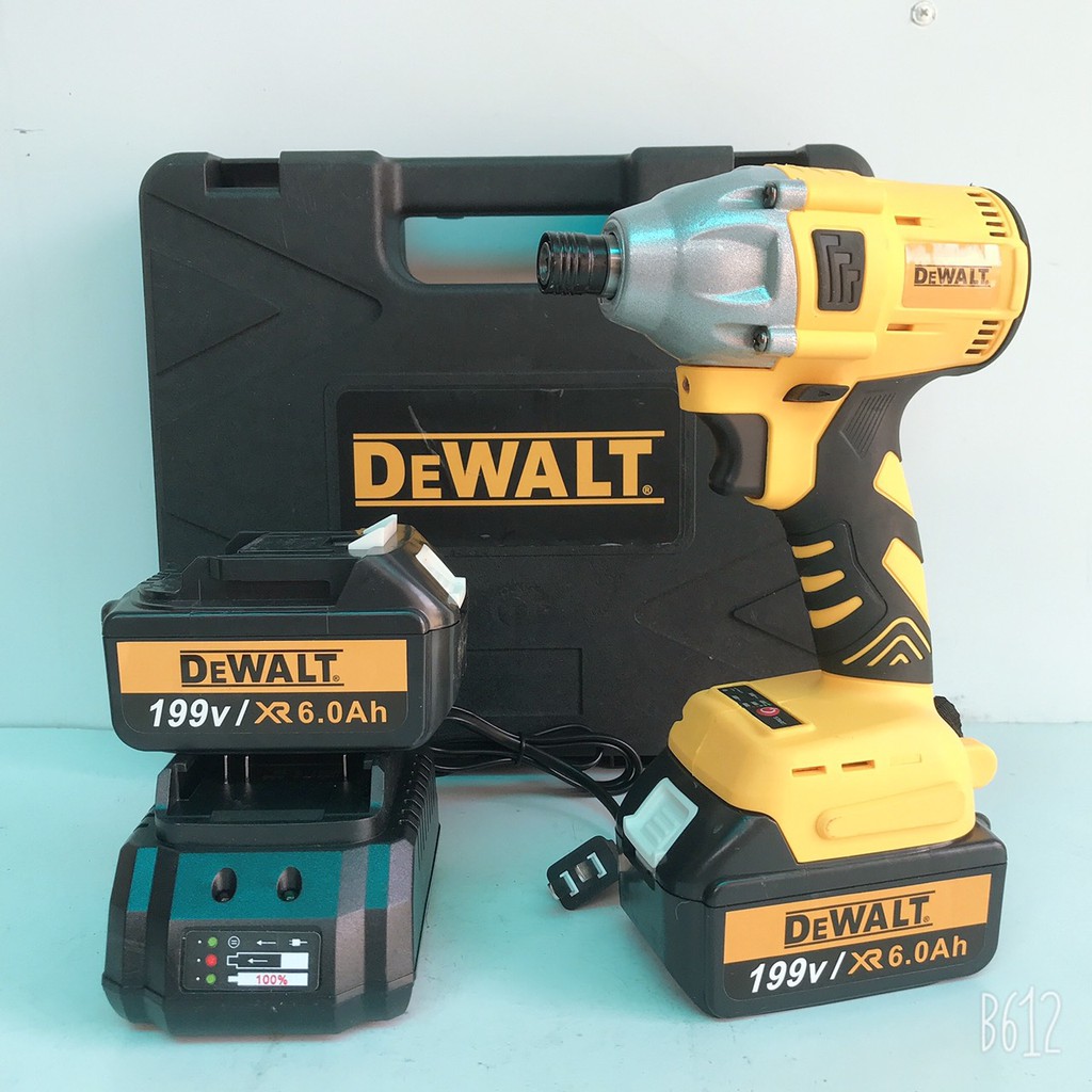 Máy chuyên vít dùng pin DeWalt 199V Động cơ Không chổi than - Kèm 2 pin