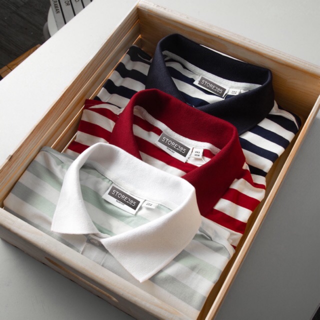 Áo thun có cổ cotton mềm mịn PL1032 33 34