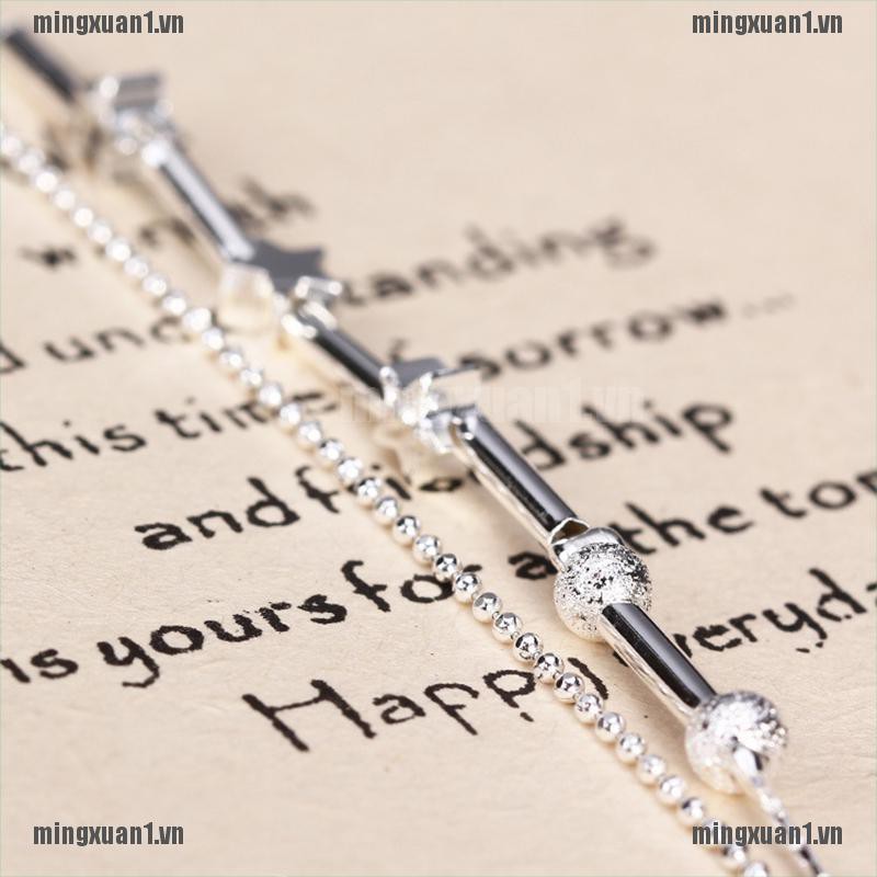 Lắc chân mạ bạc 925 kiểu dáng thời trang dành cho nữ | BigBuy360 - bigbuy360.vn