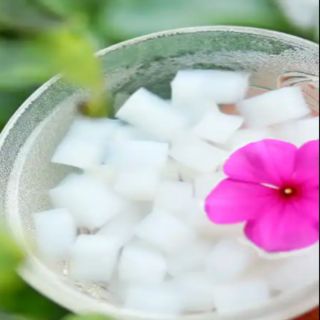 Thạch dừa thô 1kg tặng kèm hương liệu