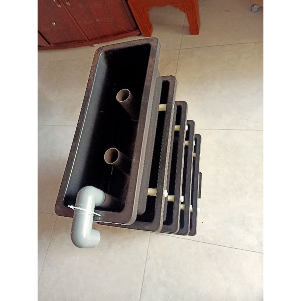 Baki lọc hồ cá kết hợp ngăn lắng tách phân kt 1 tầng 48 x 20 x 16 cm