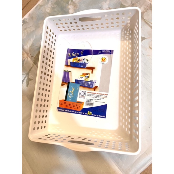 Rổ trắng ,Khay chữ Nhật B5