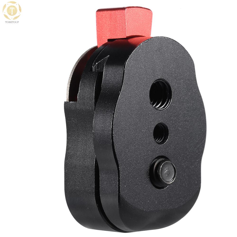 Shipped within 12 hours】 Mini Quick Release Plate for LCD Monitor Friction Aticulating Arm LED light Camera Camcorder Rig Quick Release Plate [TO]