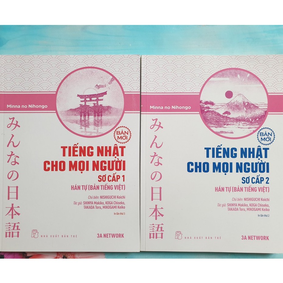 Sách - Combo Minna no nihongo Sơ cấp 1 Và 2 Hán tự - phiên bản mới