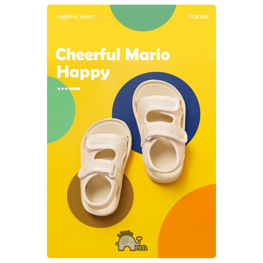 Dép chống trơn trượt Cheerful Mario cho bé _ Sandal