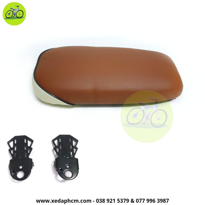 Gác chân xe đạp và nệm yên sau xe đạp bộ 2 sản phẩm