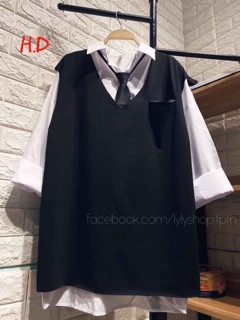 Sét gile rách ngực + sơmi + cavat Haiphuc