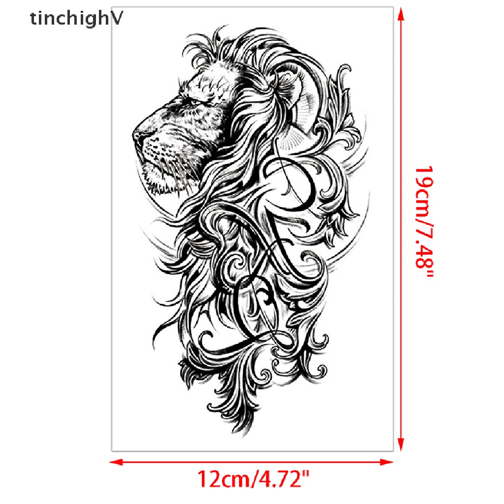 Hình Xăm Dán Tạm Thời Hình Đầu Lâu Màu Đen Quyến Rũ Chống Nước