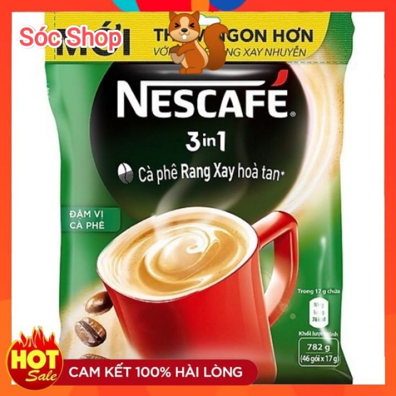 Cà phê hòa tan 3in1 Nescafe bịch 46/48 gói