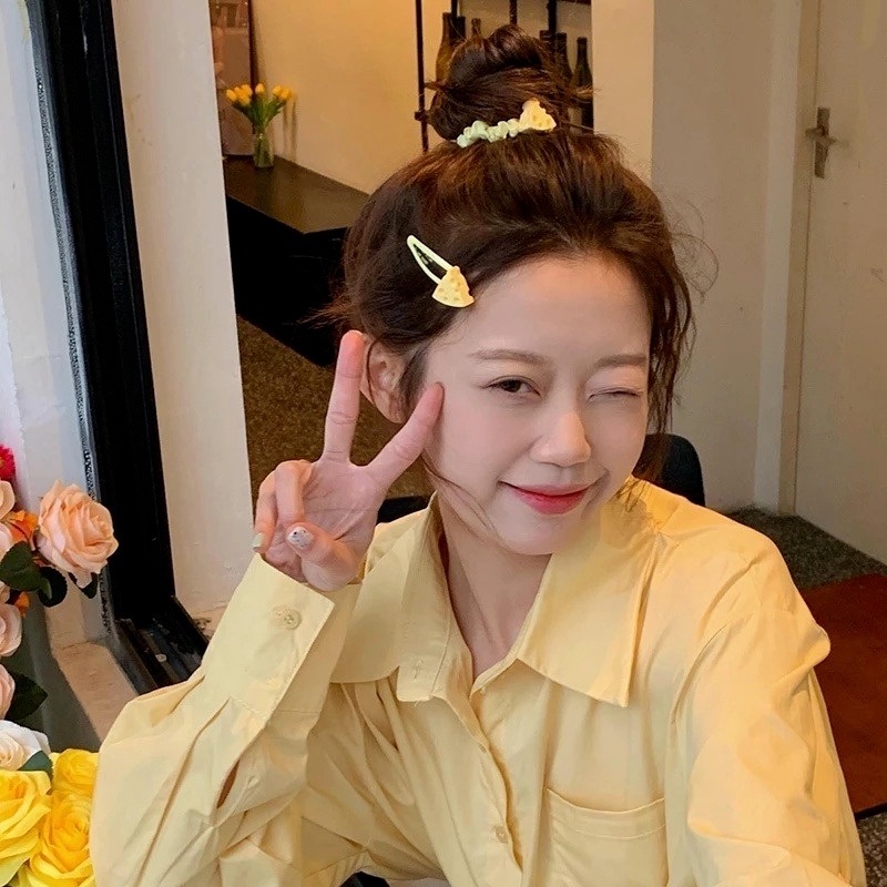 Dây Buộc Tóc Hình Miếng Phô Mai Dễ Thương