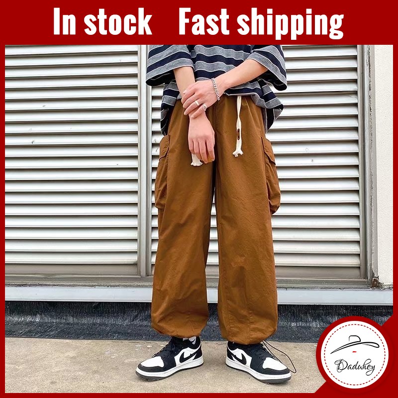 Quần Dài Dáng Rộng Ống Thẳng Phong Cách Đường Phố Hợp Thời Trang Cho Nam