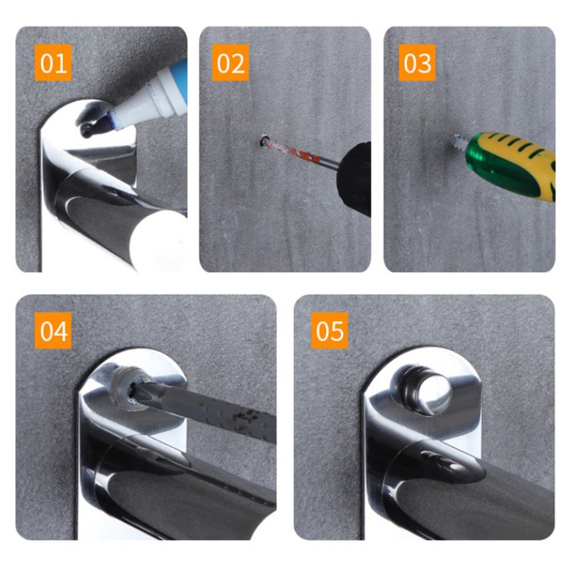 Giá Treo Khăn 3 Tầng Bằng Thép Không Gỉ Có Thể Điều Chỉnh Linh Hoạt Tiện Dụng