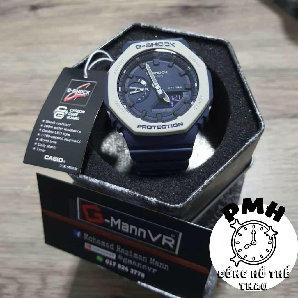 Đồng hồ đeo tay nam , Đồng hồ nam thể thao GA2100 màu xanh lam kích thước 42mm | BigBuy360 - bigbuy360.vn