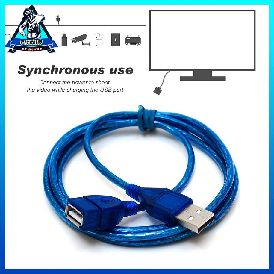 Dây nối dài 1M Cáp mở rộng truyền dữ liệu USB 2.0 Nam sang Nữ siêu dài [8/15]