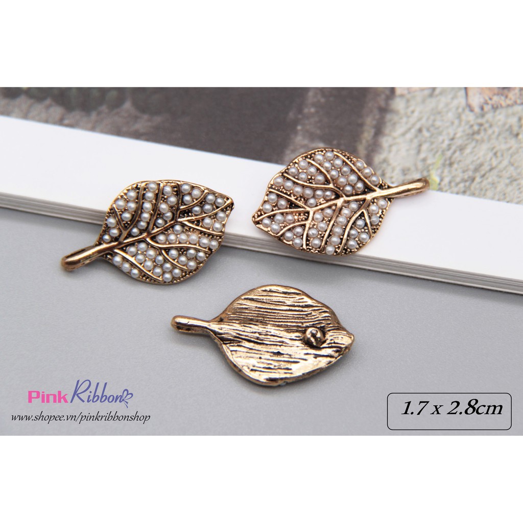 Cành lá mạ kim link 17/18 làm phụ liệu thời trang, may mặc