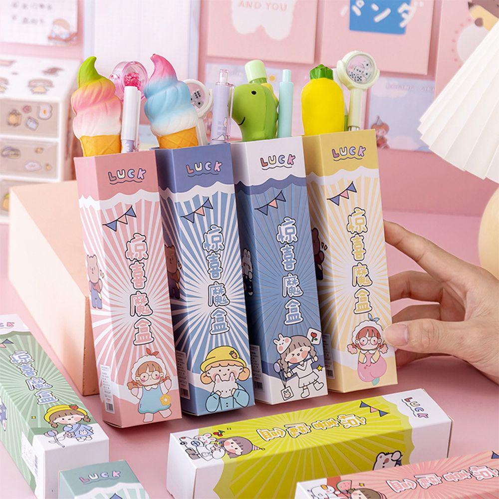 Set 3 Bút Mực Gel / 2 Ruột Bút Họa Tiết Hoạt Hình Đáng Yêu