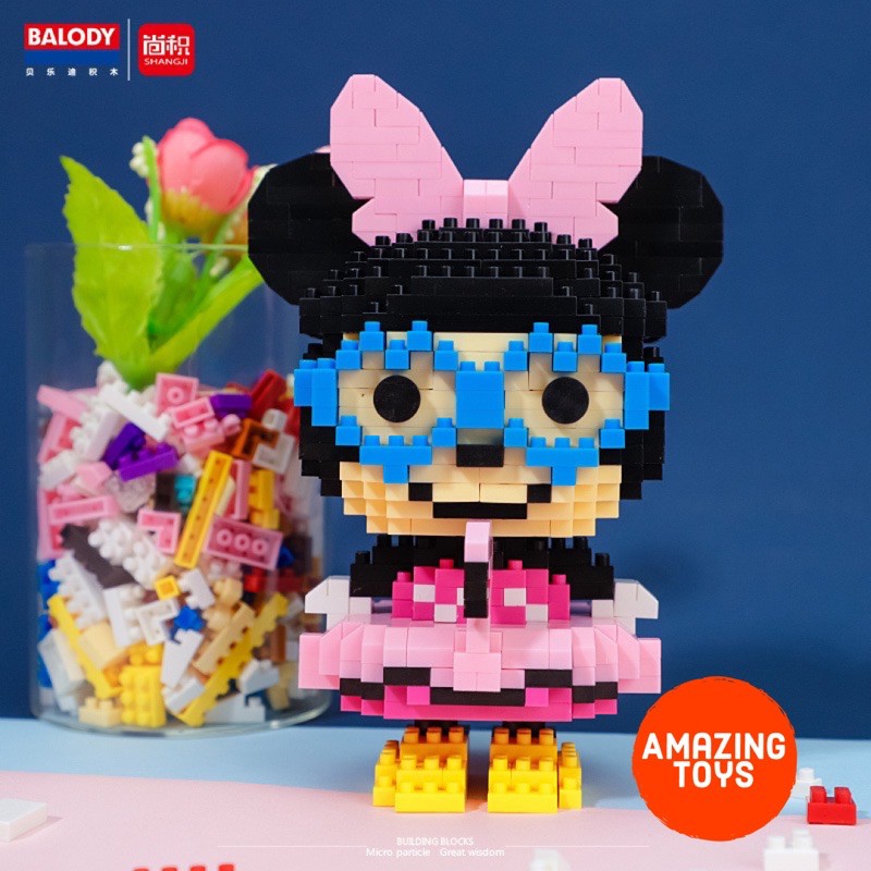 Bộ 12 mô hình lắp ráp Disney Pool Party 12cm