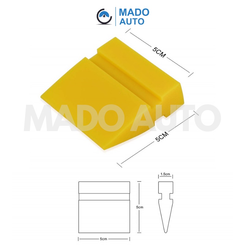 Miếng gạt cao su nhỏ dán Decal TPU PPF xe hơi MADO AUTO FC14