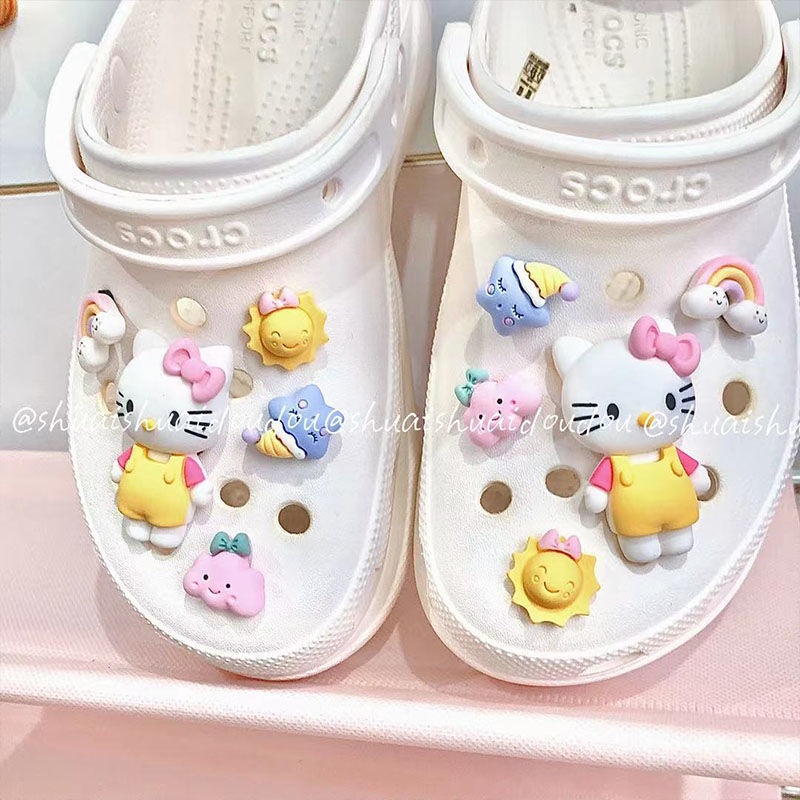sticker dép crocsMiếng Dán Trang Trí Giày Hình Dễ Thương DIY