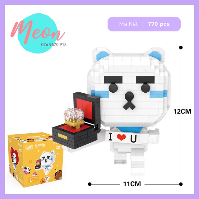 Xếp hình miniblock Cung Nhân Mã - Miniblock Zodiac cung hoàng đạo size L