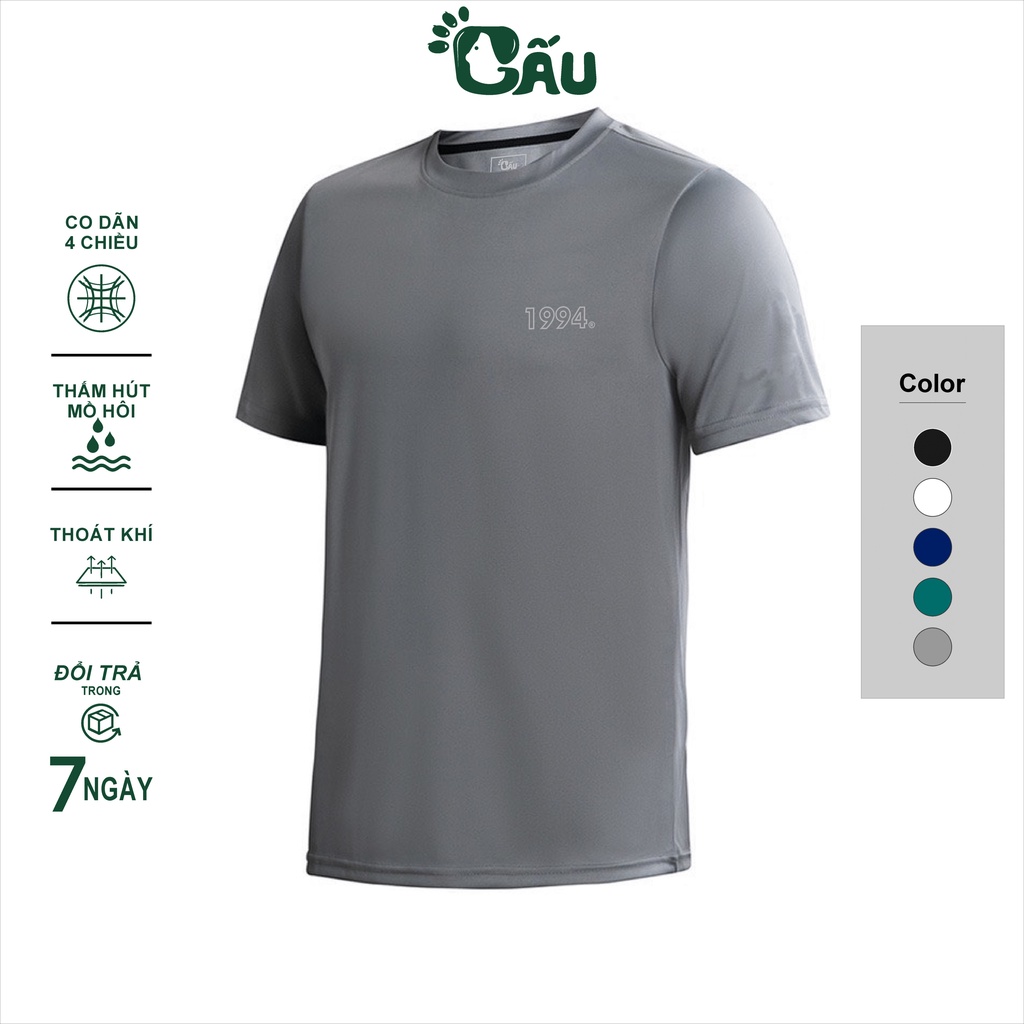 Áo thun nam Gấu 194 vải thun lạnh co dãn 4 chiều, phong cách thể thao - gym - bóng đá, from slim fit - 1994